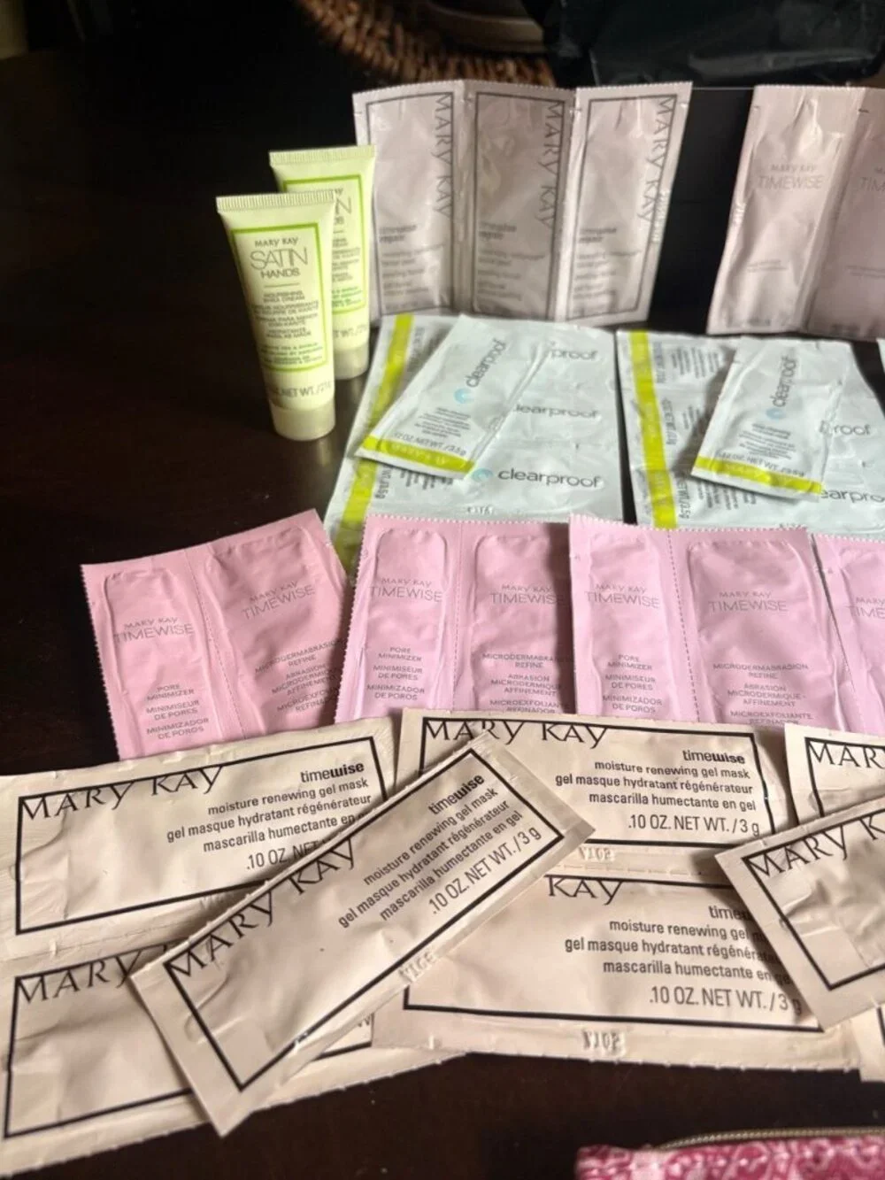 Mary Kay Skincare Sample Lot + Pink Ipsy Bandana Pouch